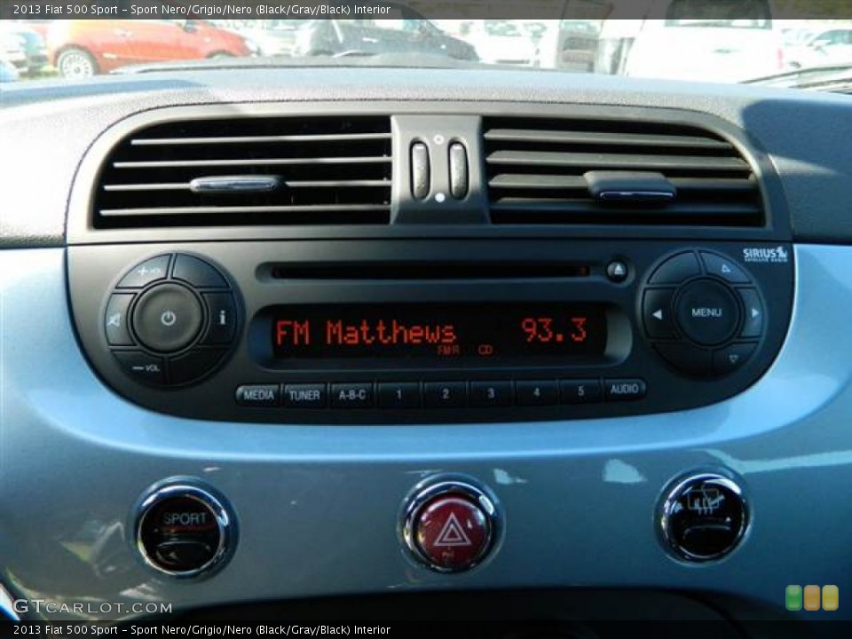 Sport Nero/Grigio/Nero (Black/Gray/Black) Interior Audio System for the 2013 Fiat 500 Sport #73003906
