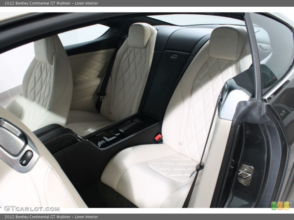 Linen Interior Rear Seat for the 2012 Bentley Continental GT Mulliner #73004011