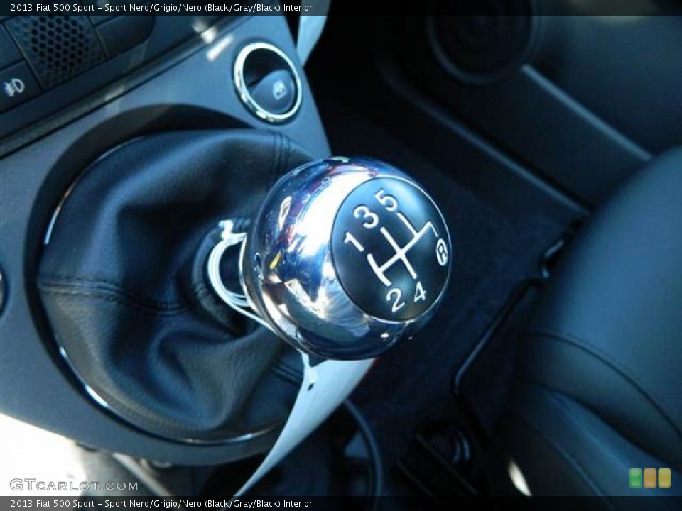 Sport Nero/Grigio/Nero (Black/Gray/Black) Interior Transmission for the 2013 Fiat 500 Sport #73004101