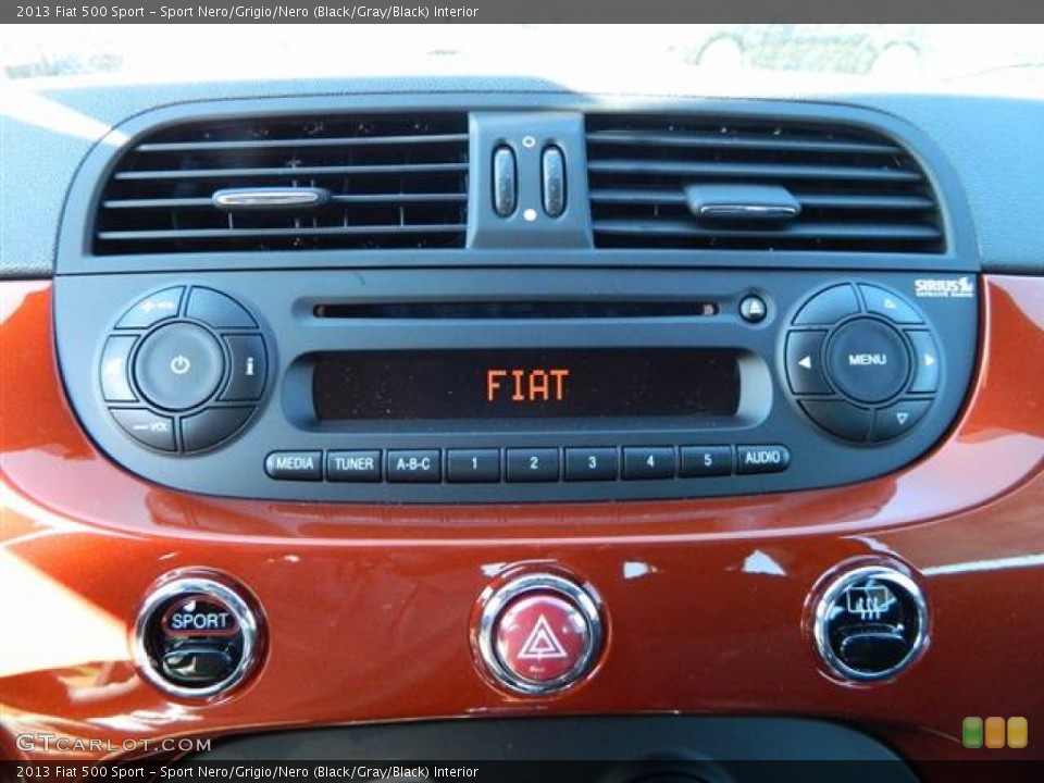 Sport Nero/Grigio/Nero (Black/Gray/Black) Interior Audio System for the 2013 Fiat 500 Sport #73004140
