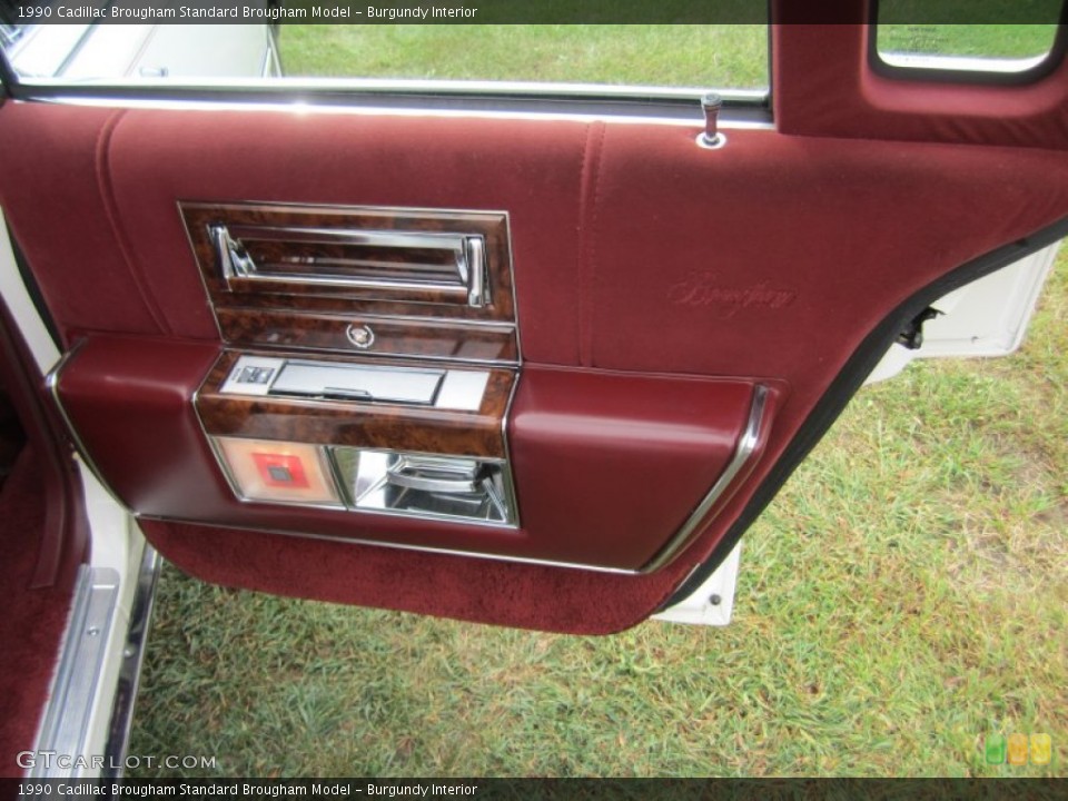 Burgundy Interior Door Panel for the 1990 Cadillac Brougham  #73004149