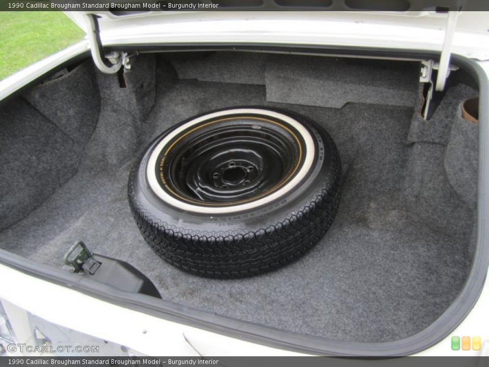 Burgundy Interior Trunk for the 1990 Cadillac Brougham  #73004347