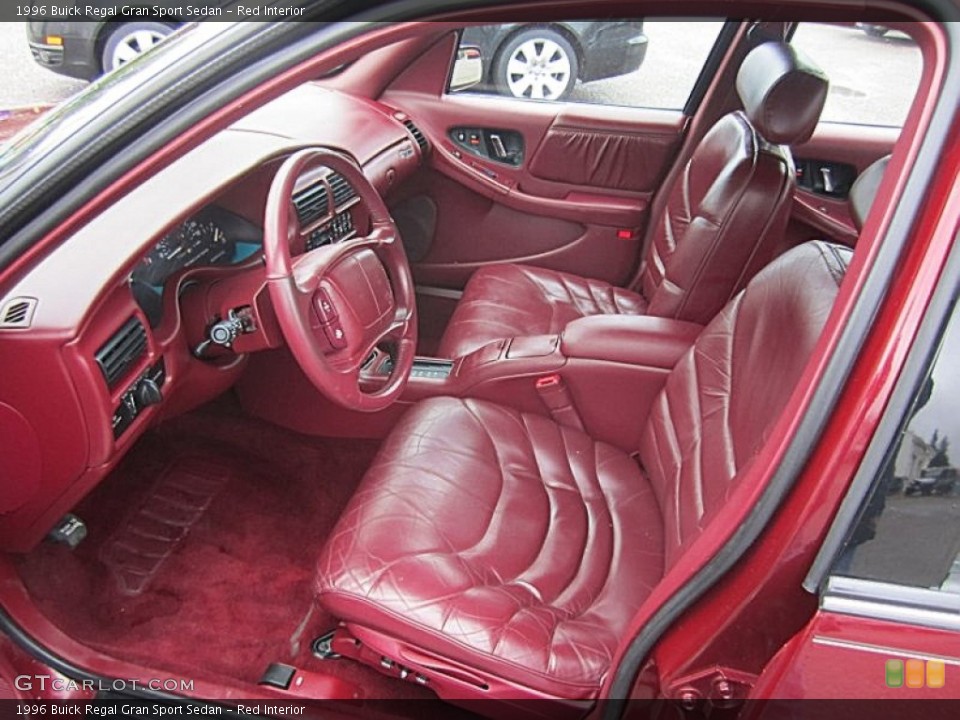 Red Interior Front Seat for the 1996 Buick Regal Gran Sport Sedan #73004803