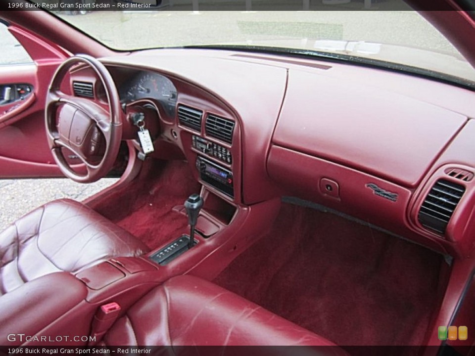 Red Interior Dashboard for the 1996 Buick Regal Gran Sport Sedan #73005036