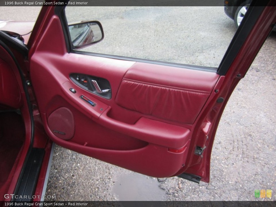 Red Interior Door Panel for the 1996 Buick Regal Gran Sport Sedan #73005060