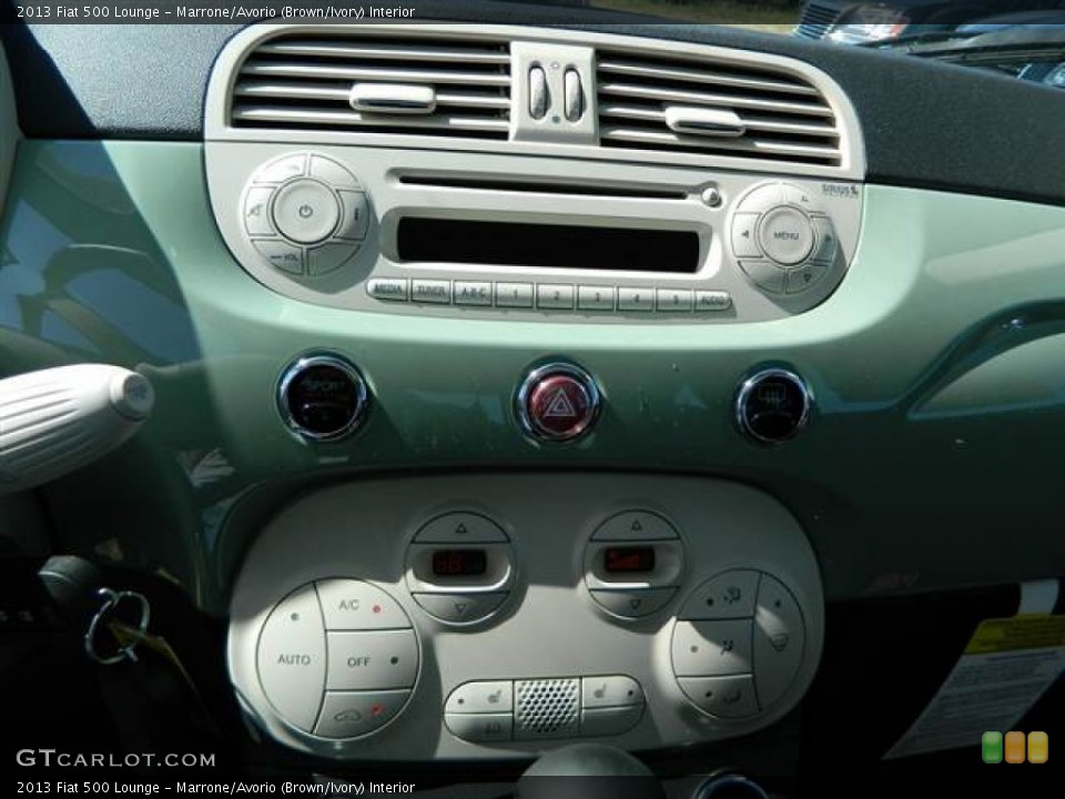 Marrone/Avorio (Brown/Ivory) Interior Controls for the 2013 Fiat 500 Lounge #73005331