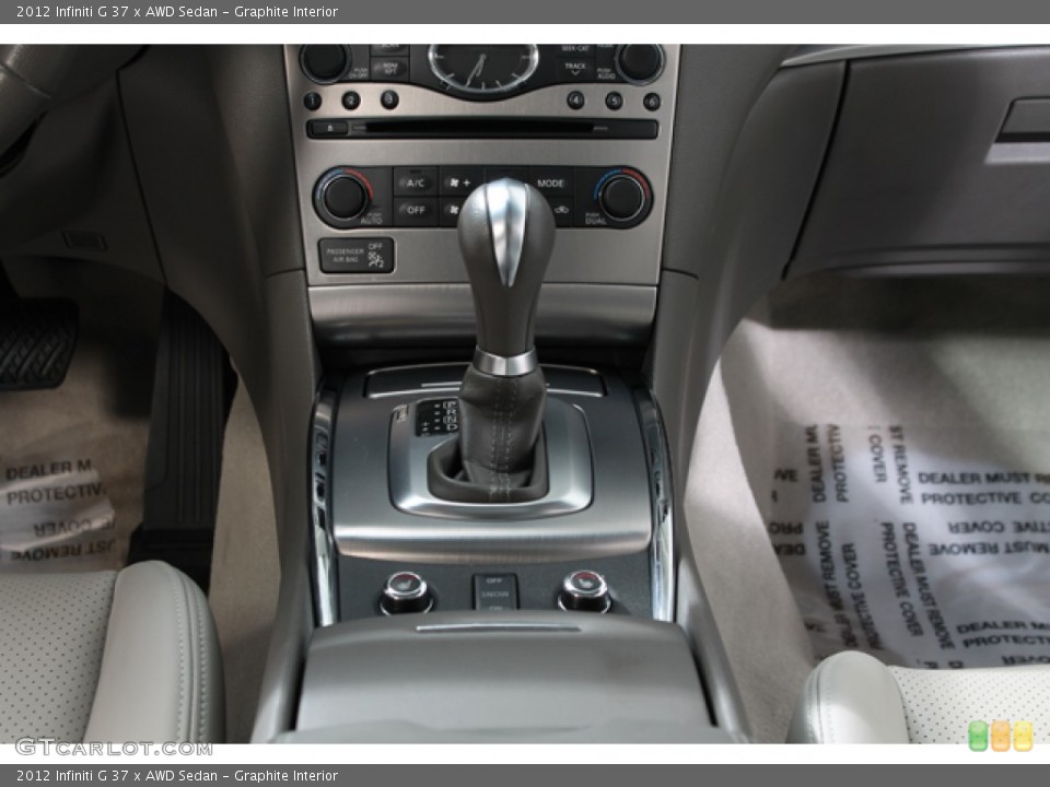 Graphite Interior Transmission for the 2012 Infiniti G 37 x AWD Sedan #73005911