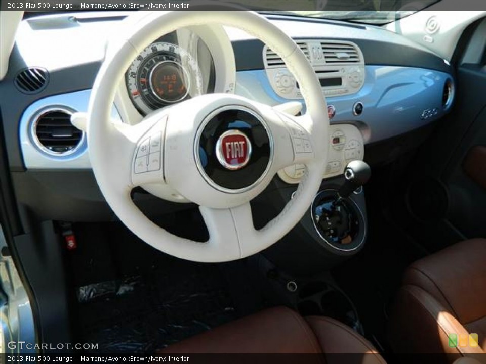 Marrone/Avorio (Brown/Ivory) Interior Dashboard for the 2013 Fiat 500 Lounge #73005925