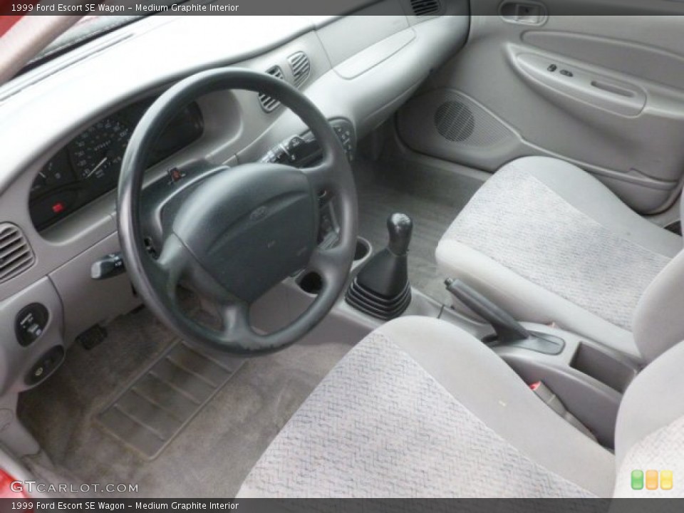Medium Graphite Interior Prime Interior for the 1999 Ford Escort SE Wagon #73005928
