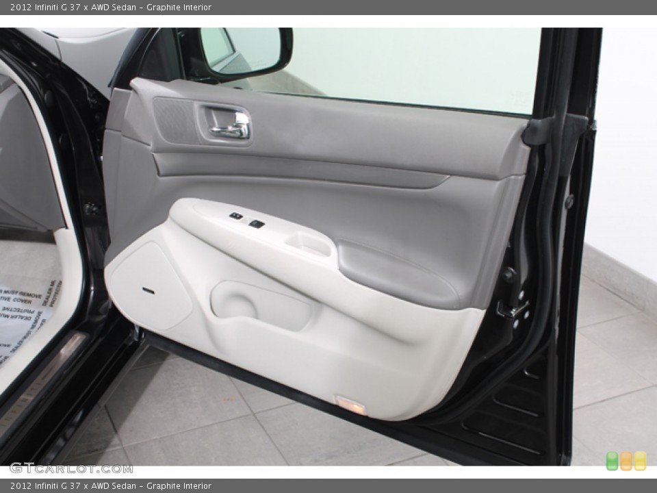 Graphite Interior Door Panel for the 2012 Infiniti G 37 x AWD Sedan #73005967