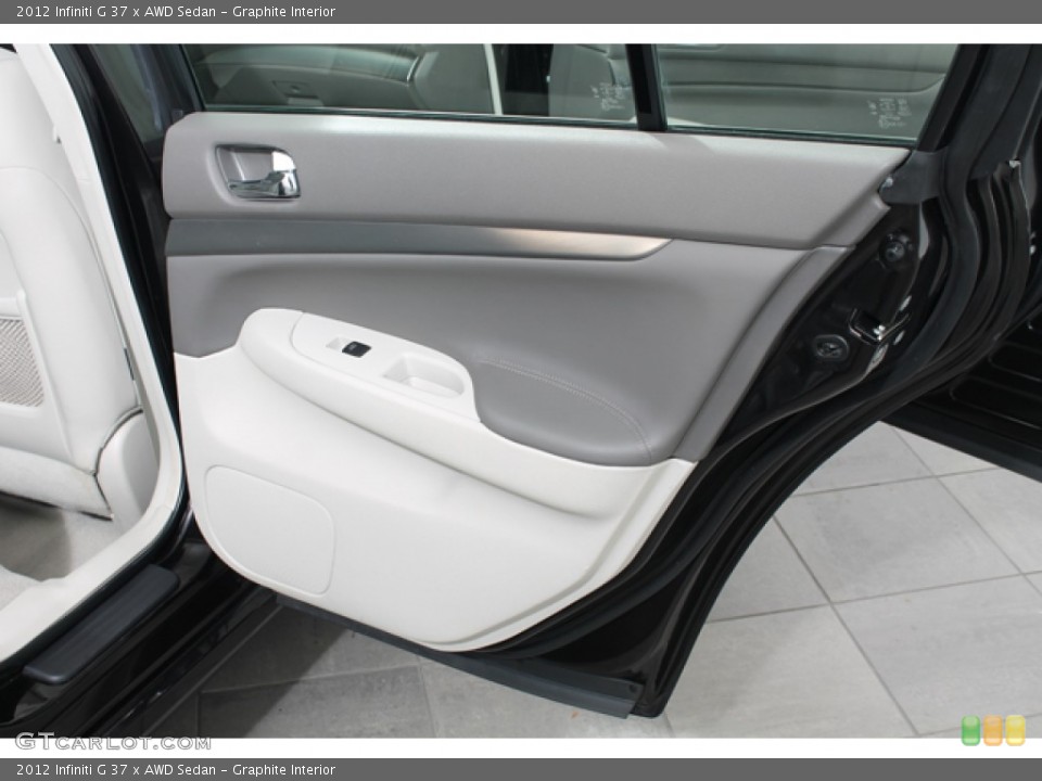 Graphite Interior Door Panel for the 2012 Infiniti G 37 x AWD Sedan #73006003
