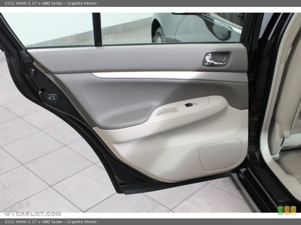 Graphite Interior Door Panel for the 2012 Infiniti G 37 x AWD Sedan #73006021