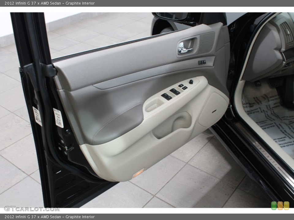 Graphite Interior Door Panel for the 2012 Infiniti G 37 x AWD Sedan #73006045