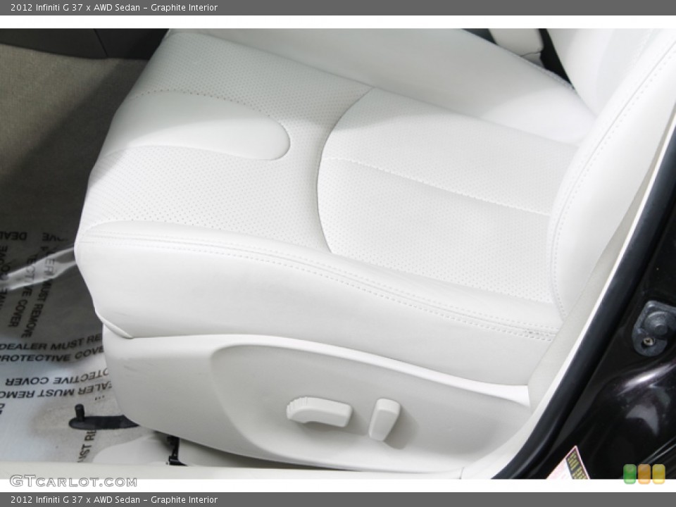 Graphite Interior Front Seat for the 2012 Infiniti G 37 x AWD Sedan #73006159