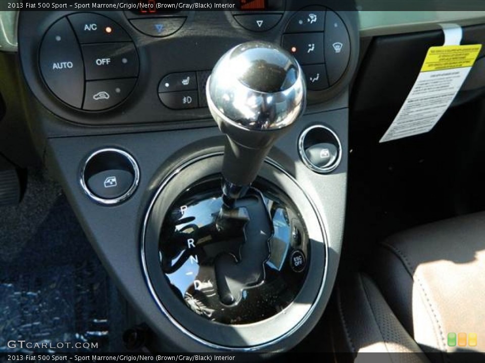 Sport Marrone/Grigio/Nero (Brown/Gray/Black) Interior Transmission for the 2013 Fiat 500 Sport #73006181