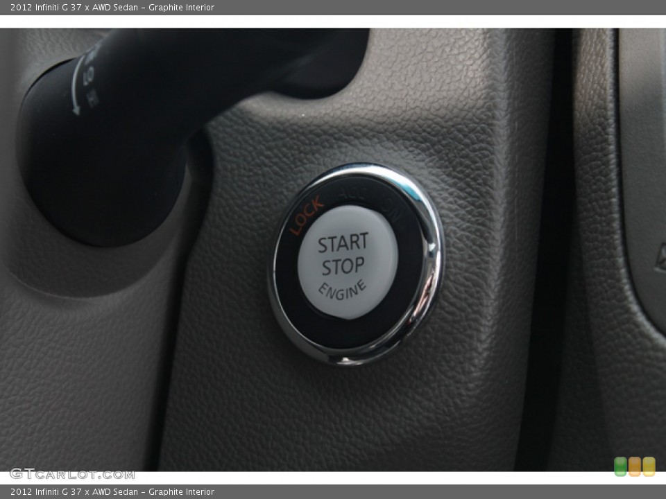 Graphite Interior Controls for the 2012 Infiniti G 37 x AWD Sedan #73006182