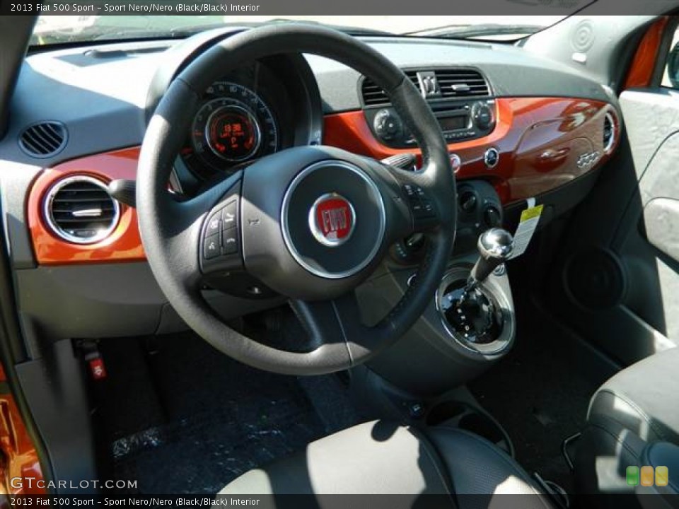 Sport Nero/Nero (Black/Black) Interior Dashboard for the 2013 Fiat 500 Sport #73006789