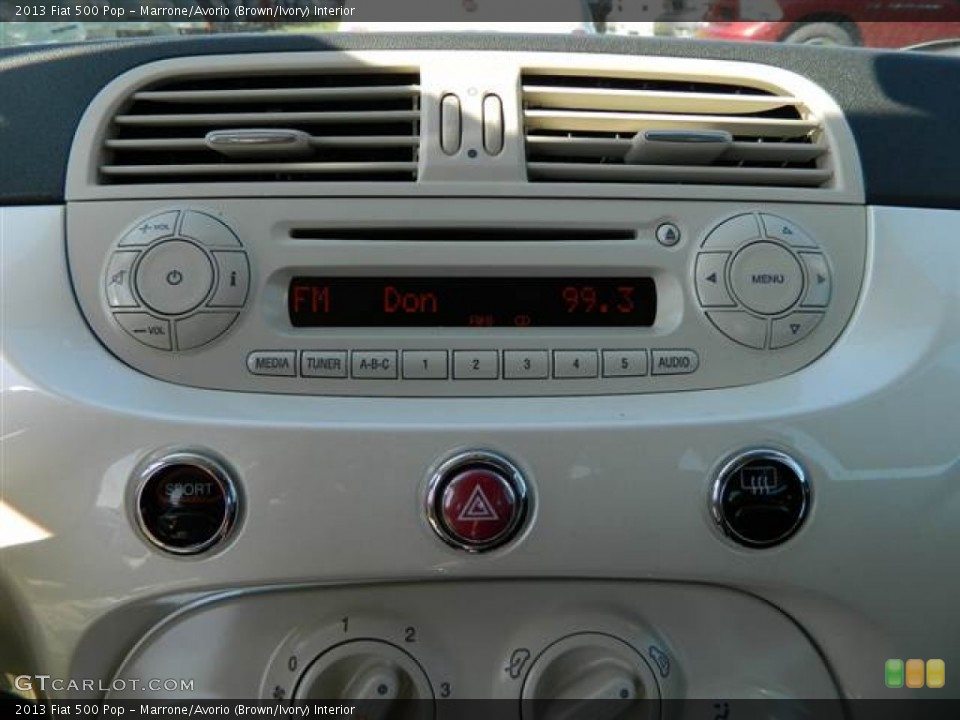 Marrone/Avorio (Brown/Ivory) Interior Audio System for the 2013 Fiat 500 Pop #73007602