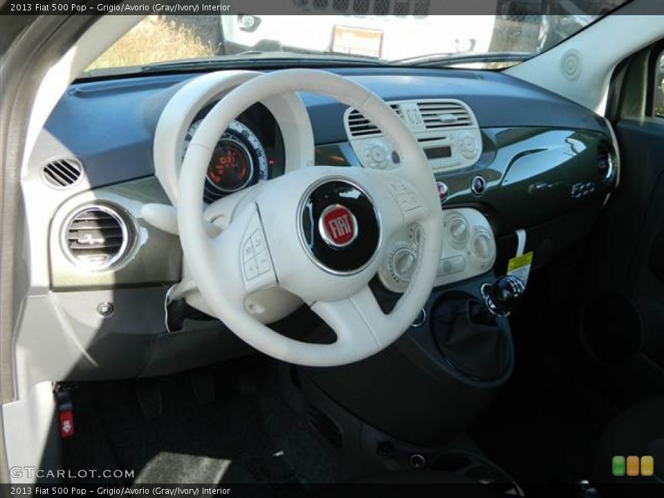 Grigio/Avorio (Gray/Ivory) Interior Dashboard for the 2013 Fiat 500 Pop #73007944