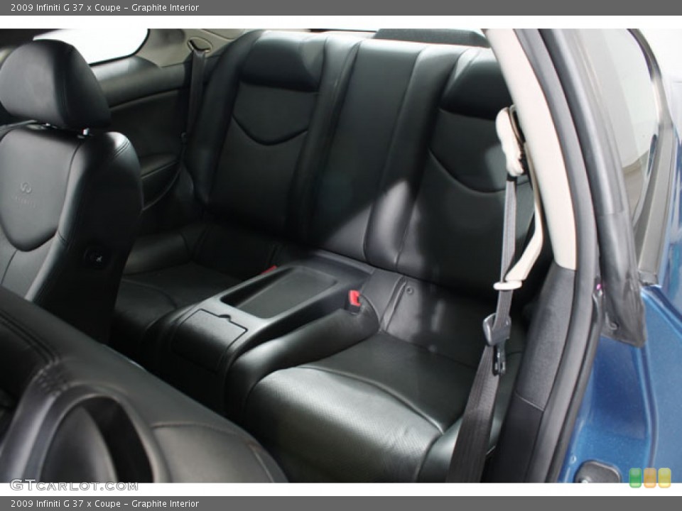 Graphite Interior Rear Seat for the 2009 Infiniti G 37 x Coupe #73009131