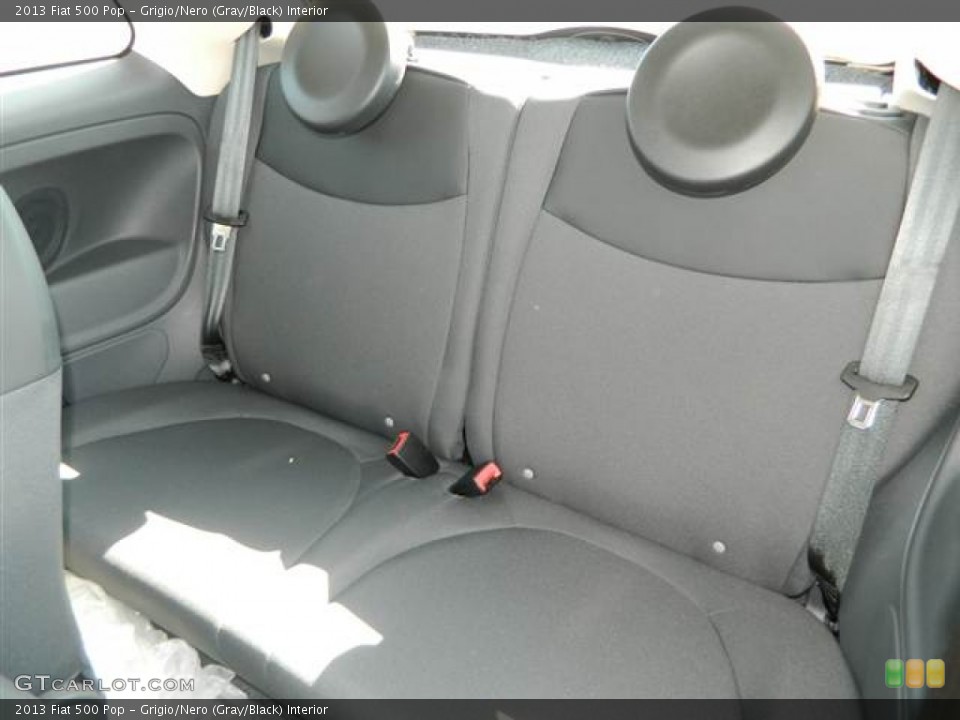 Grigio/Nero (Gray/Black) Interior Rear Seat for the 2013 Fiat 500 Pop #73009610