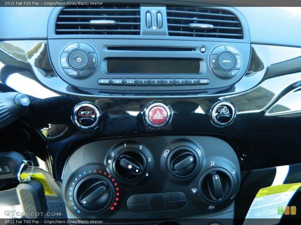 Grigio/Nero (Gray/Black) Interior Controls for the 2013 Fiat 500 Pop #73009651