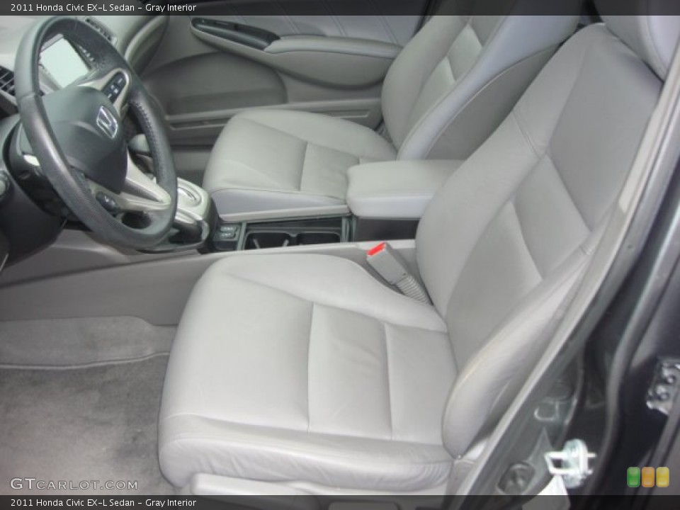 Gray Interior Photo for the 2011 Honda Civic EX-L Sedan #73009891