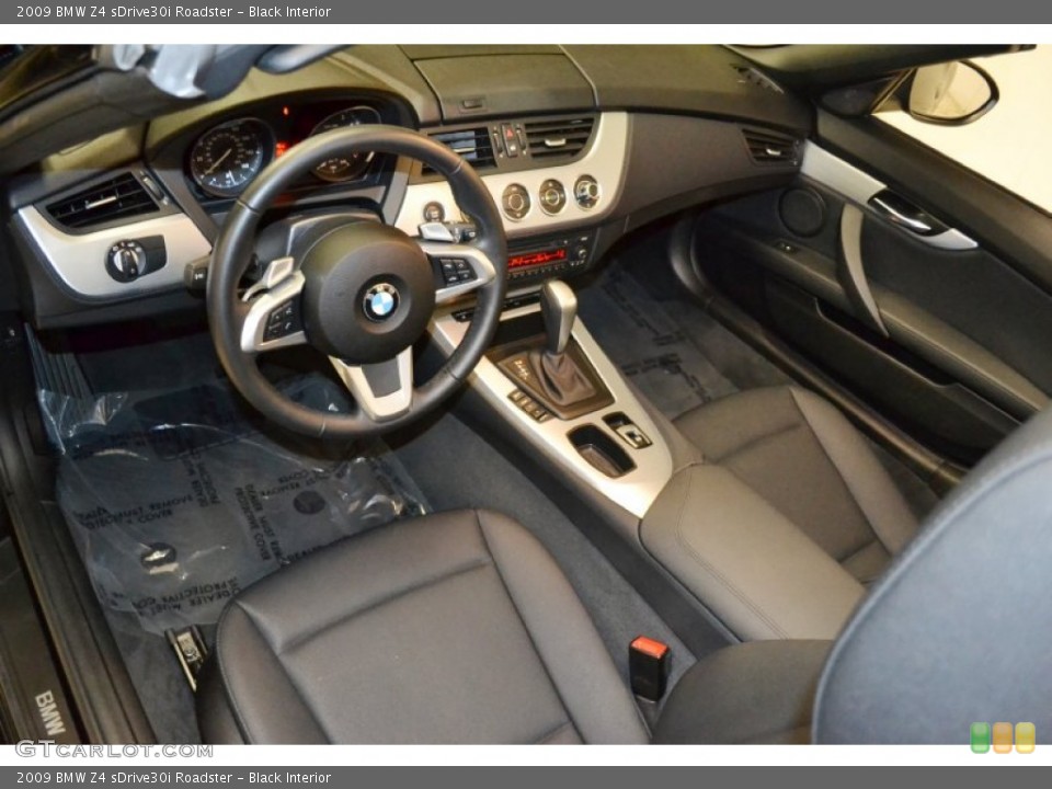 Black Interior Prime Interior for the 2009 BMW Z4 sDrive30i Roadster #73009930