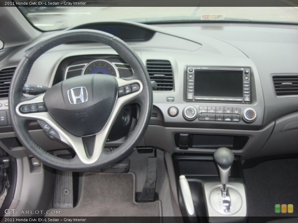 Gray Interior Dashboard for the 2011 Honda Civic EX-L Sedan #73009933