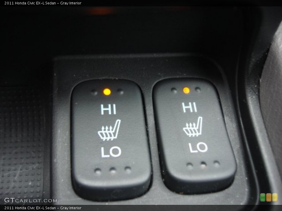 Gray Interior Controls for the 2011 Honda Civic EX-L Sedan #73010017
