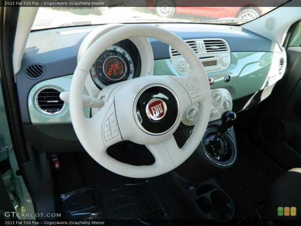 Grigio/Avorio (Gray/Ivory) Interior Dashboard for the 2013 Fiat 500 Pop #73010026