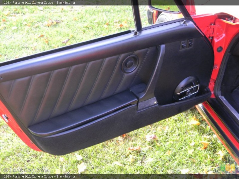 Black Interior Door Panel for the 1984 Porsche 911 Carrera Coupe #73011184