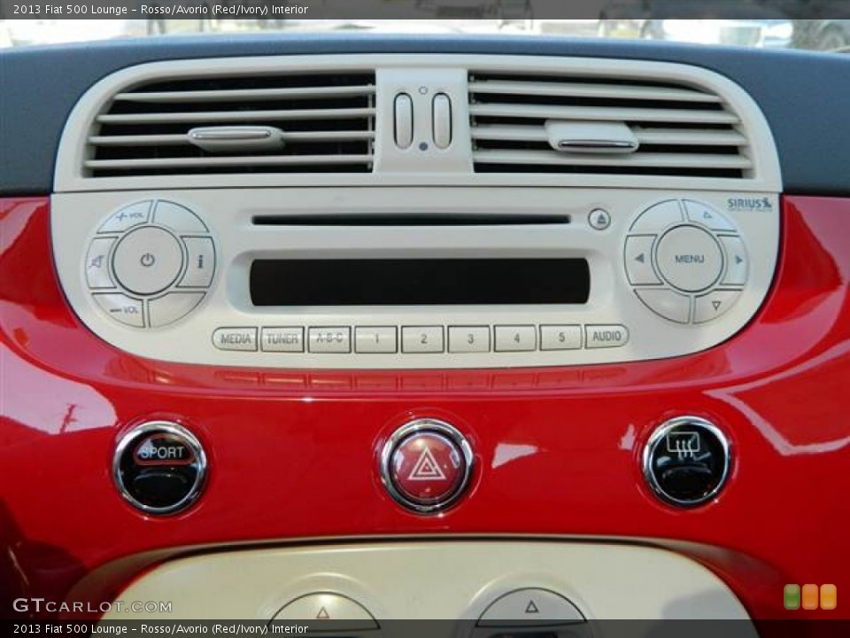 Rosso/Avorio (Red/Ivory) Interior Audio System for the 2013 Fiat 500 Lounge #73011286