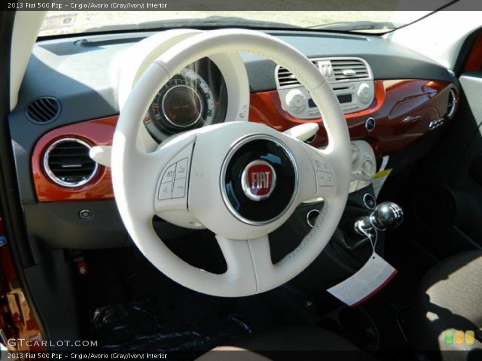 Grigio/Avorio (Gray/Ivory) Interior Dashboard for the 2013 Fiat 500 Pop #73011451