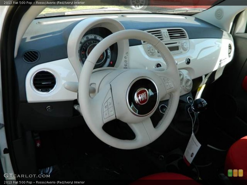Rosso/Avorio (Red/Ivory) Interior Dashboard for the 2013 Fiat 500 Pop #73011652