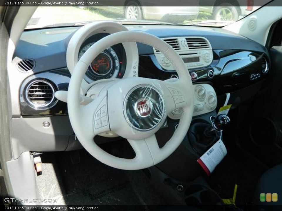Grigio/Avorio (Gray/Ivory) Interior Dashboard for the 2013 Fiat 500 Pop #73011867