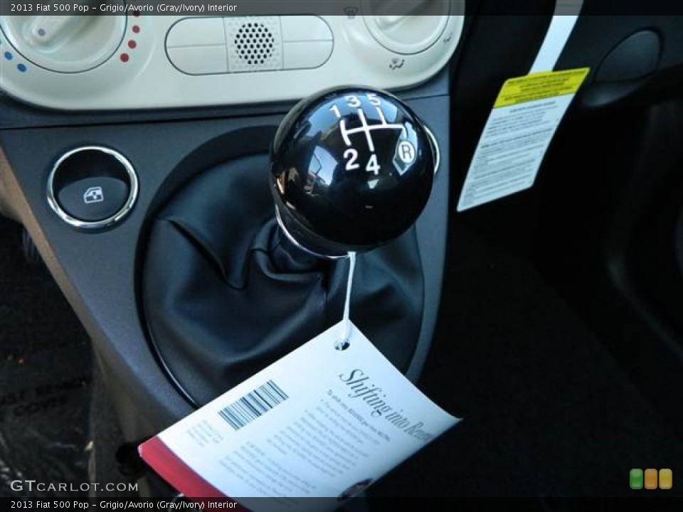 Grigio/Avorio (Gray/Ivory) Interior Transmission for the 2013 Fiat 500 Pop #73011892