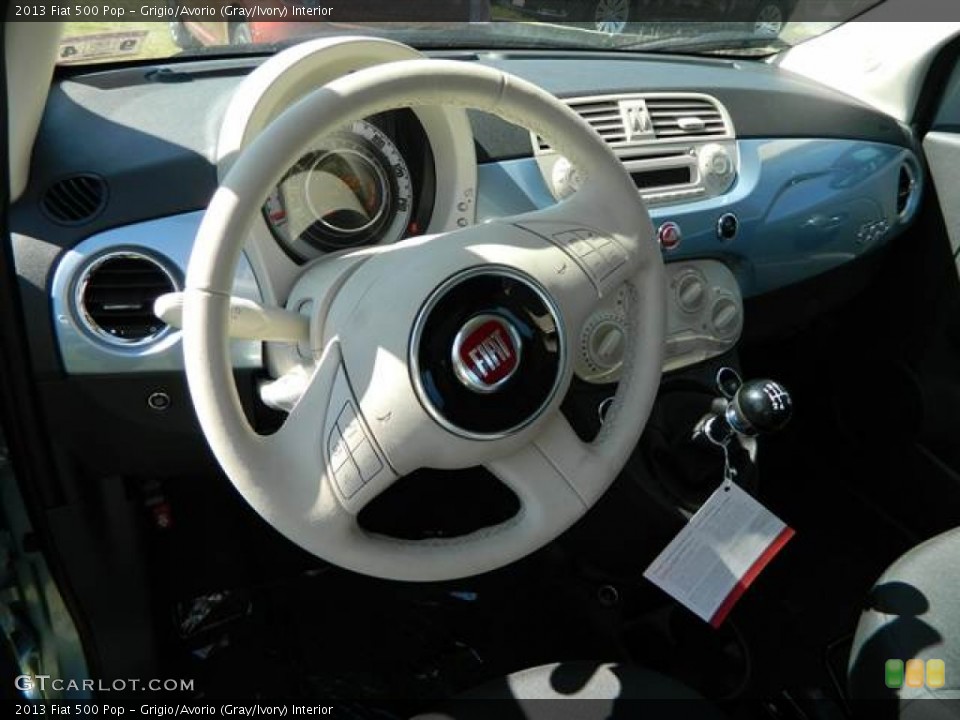 Grigio/Avorio (Gray/Ivory) Interior Dashboard for the 2013 Fiat 500 Pop #73012482