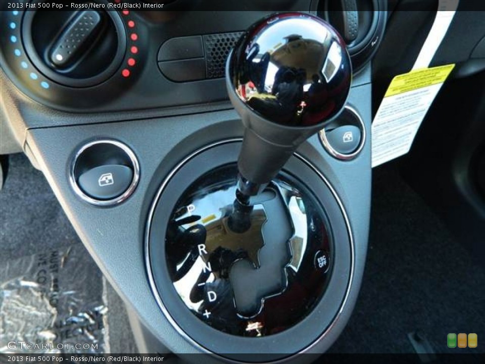 Rosso/Nero (Red/Black) Interior Transmission for the 2013 Fiat 500 Pop #73012899