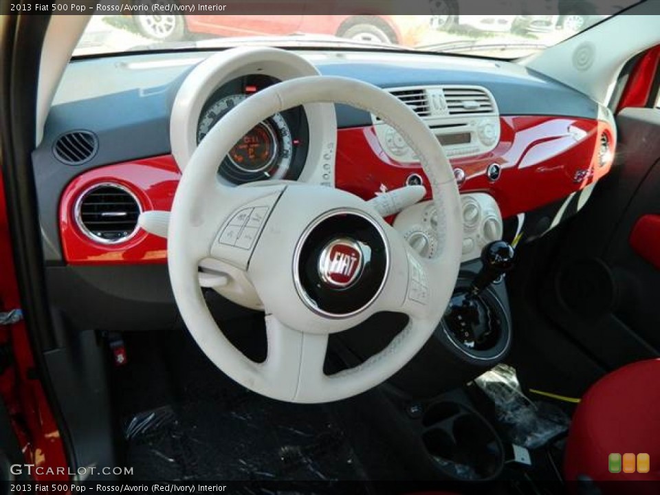 Rosso/Avorio (Red/Ivory) Interior Dashboard for the 2013 Fiat 500 Pop #73013710