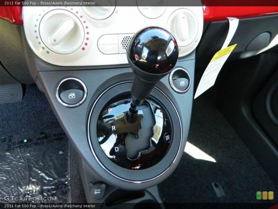 Rosso/Avorio (Red/Ivory) Interior Transmission for the 2013 Fiat 500 Pop #73013731