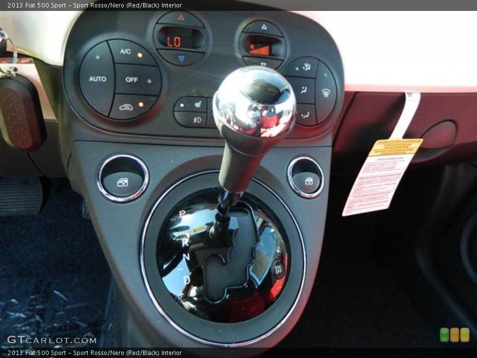 Sport Rosso/Nero (Red/Black) Interior Transmission for the 2013 Fiat 500 Sport #73014135