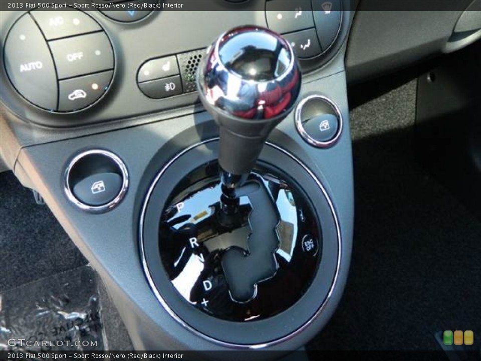 Sport Rosso/Nero (Red/Black) Interior Transmission for the 2013 Fiat 500 Sport #73014334
