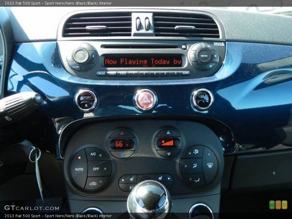 Sport Nero/Nero (Black/Black) Interior Controls for the 2013 Fiat 500 Sport #73014544