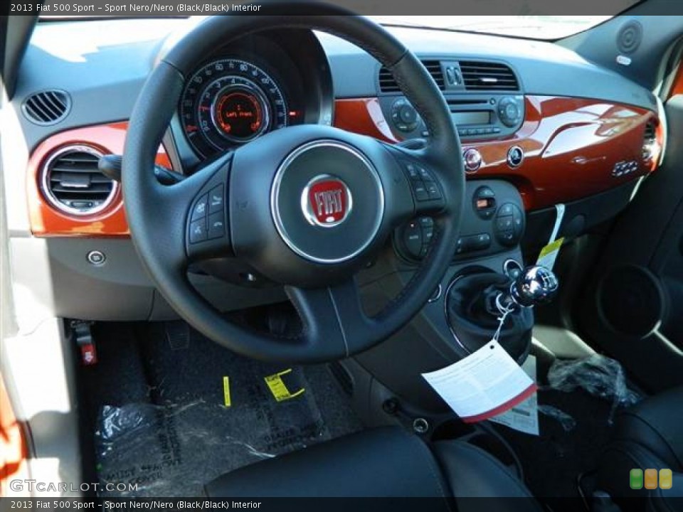 Sport Nero/Nero (Black/Black) Interior Dashboard for the 2013 Fiat 500 Sport #73014697