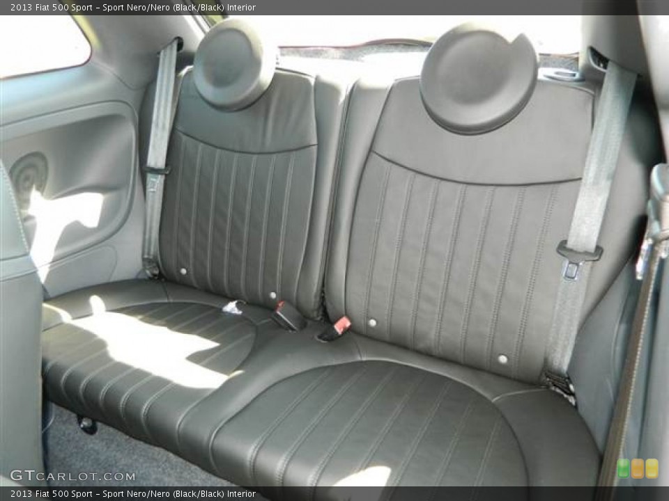 Sport Nero/Nero (Black/Black) Interior Rear Seat for the 2013 Fiat 500 Sport #73015081