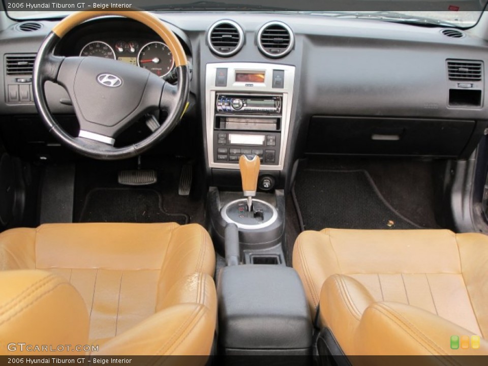 Beige Interior Dashboard for the 2006 Hyundai Tiburon GT #73015981
