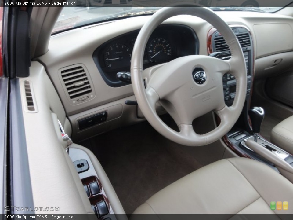 Beige Interior Photo for the 2006 Kia Optima EX V6 #73016759