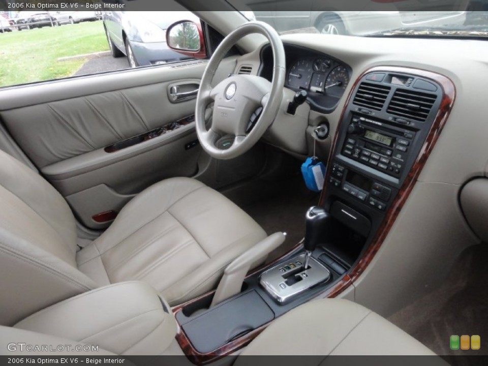 Beige Interior Photo for the 2006 Kia Optima EX V6 #73016845