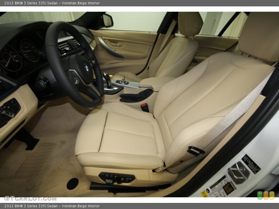 Venetian Beige Interior Front Seat for the 2013 BMW 3 Series 335i Sedan #73016959
